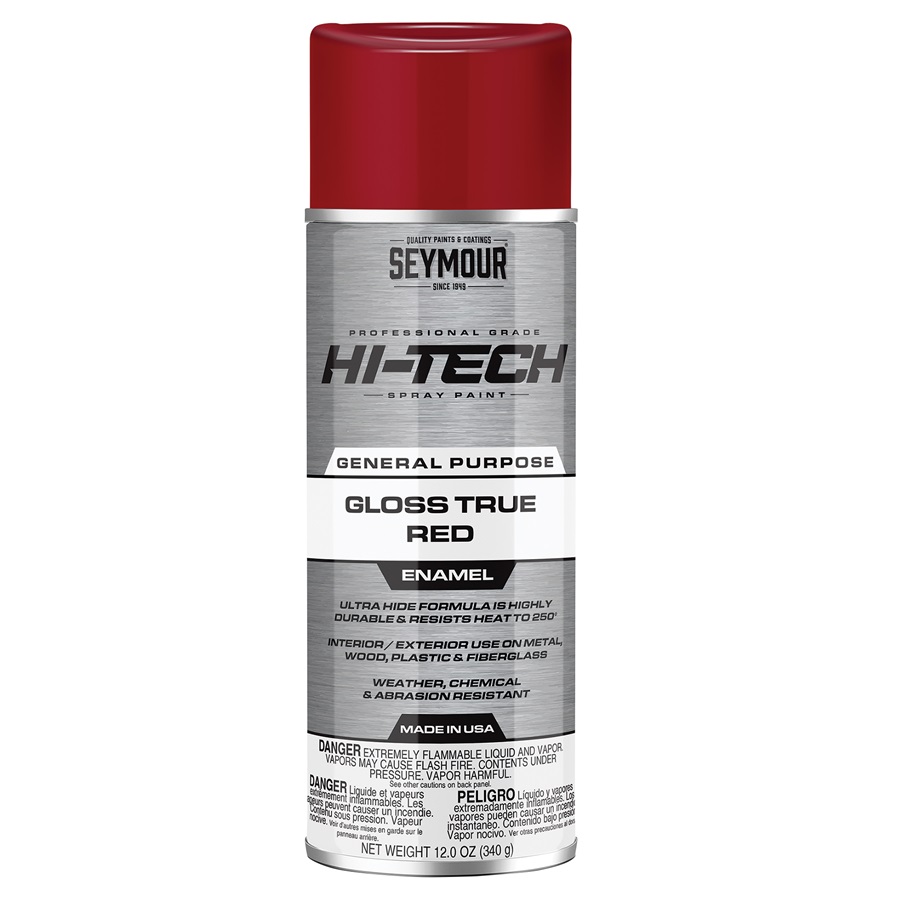 SEYMOUR® HI-TECH Spray Enamels - Gloss True Red, 12 oz